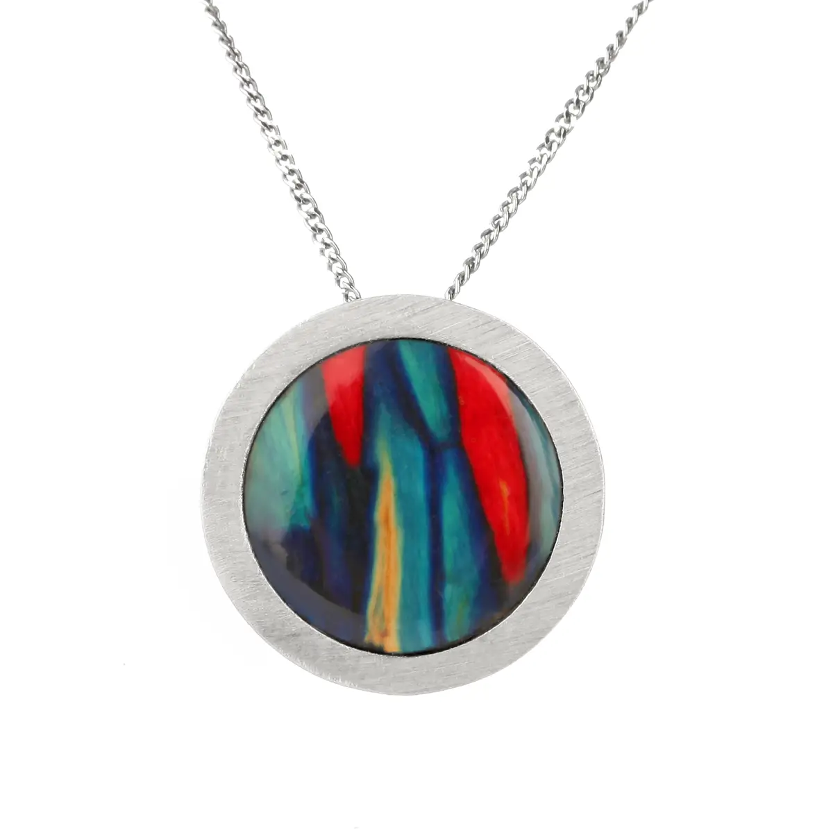 kette-anhaenger-schottischer-heathergem-schmuck-silber-018 Heathergem Circle - Anhänger & Kette - Sterlingsilber & Heide aus Schottland