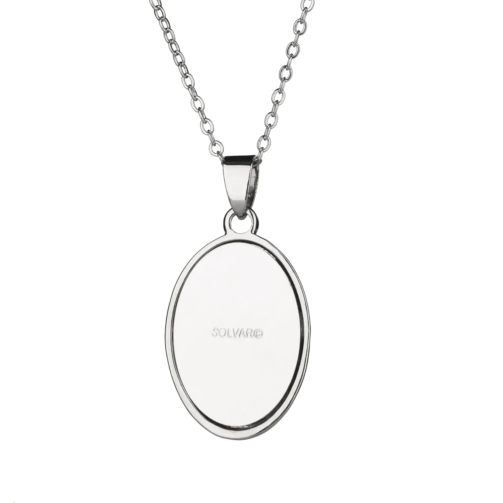 Tree of Life Anhänger aus Edelstahl mit grünem Cat-Eye