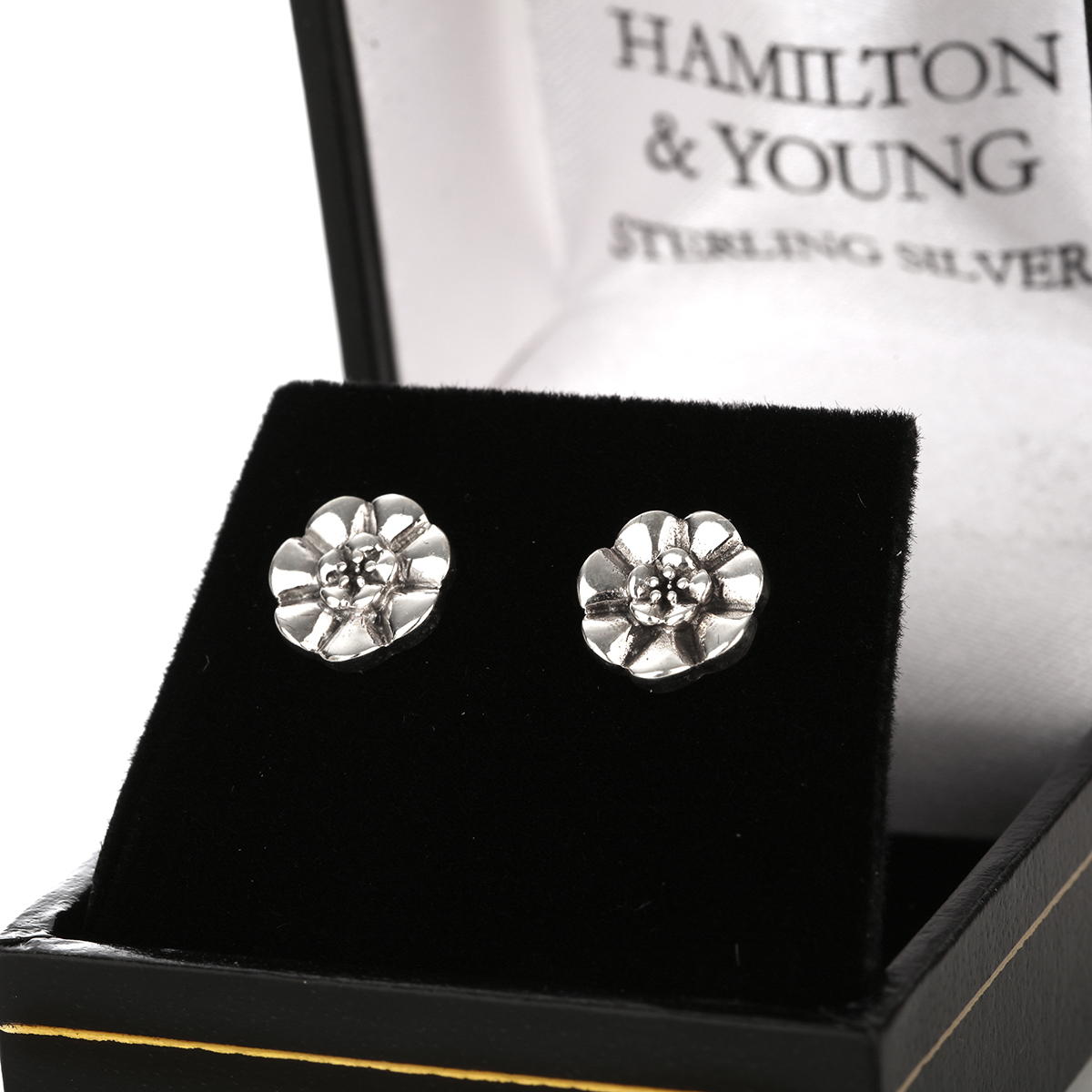 weisse-rose-white-scotland-schottland-ohrstecker-002 White Rose of Scotland - Jakobiten Ohrstecker aus Schottland - Sterling Silber