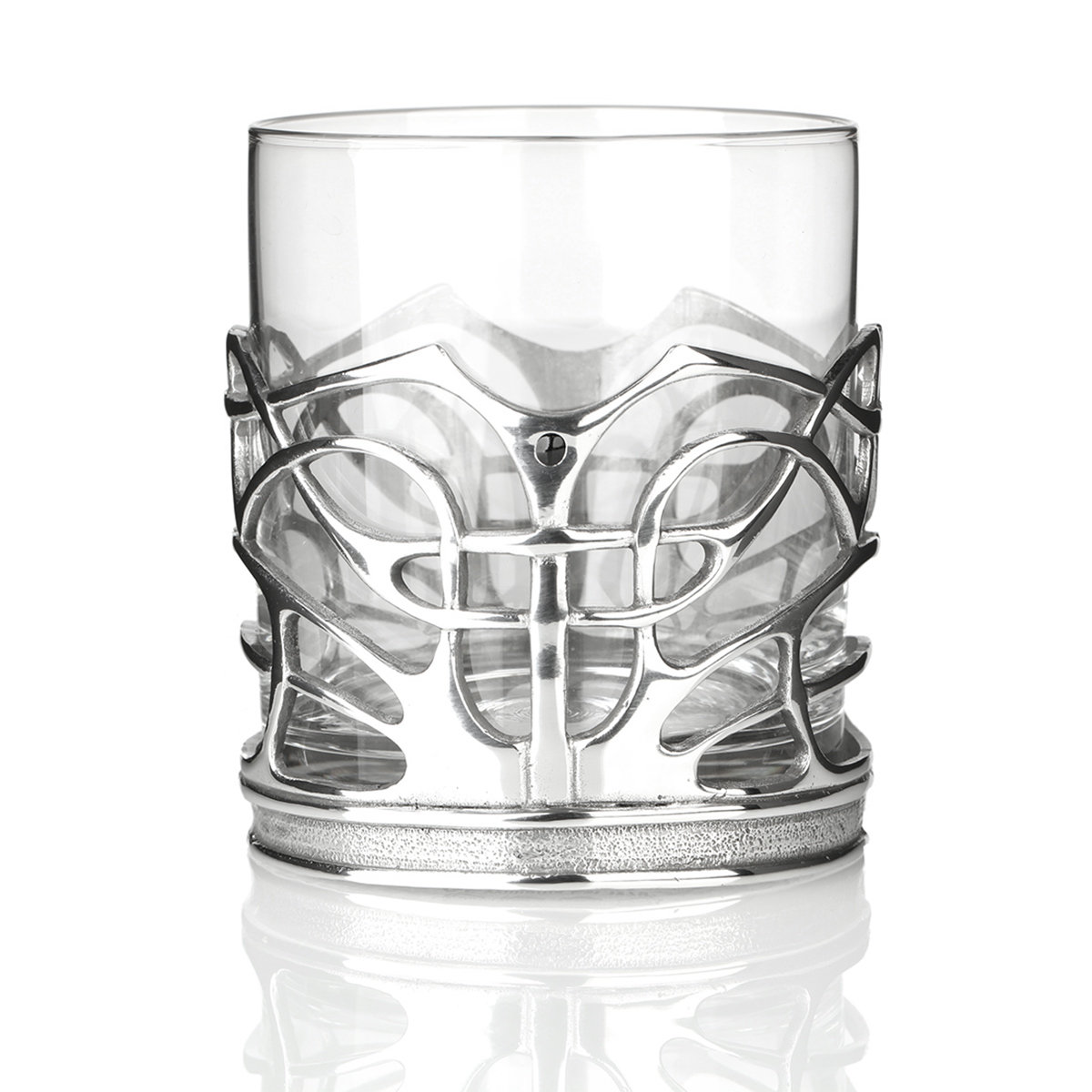 Celtic Ornaments Tumbler - Whisky Glas mit  keltischen Ornamenten aus Zinn & Emaille
