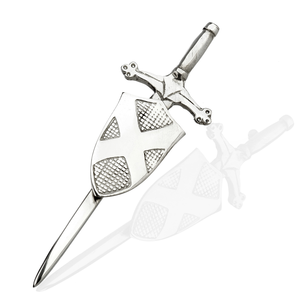 keltisch-schottisch-kilt-kiltpin-003 Saltire Kilt Pin in Form eines Schwertes mit Schottlands Flagge