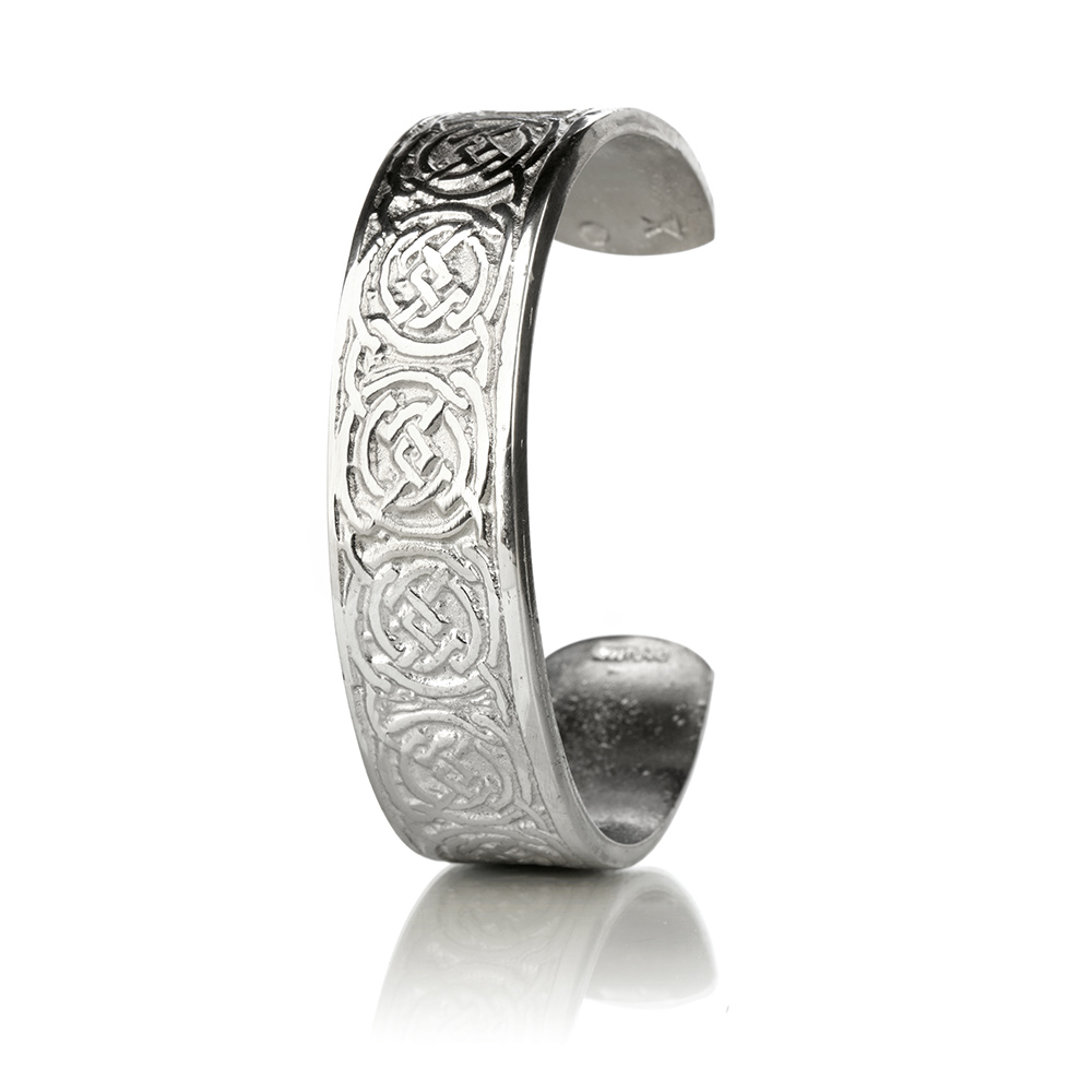 armreif-keltisch-scotland-schottland-004 Celtic Ornaments - Keltischer Armreif aus Schottland - polierter Zinn (Pewter)