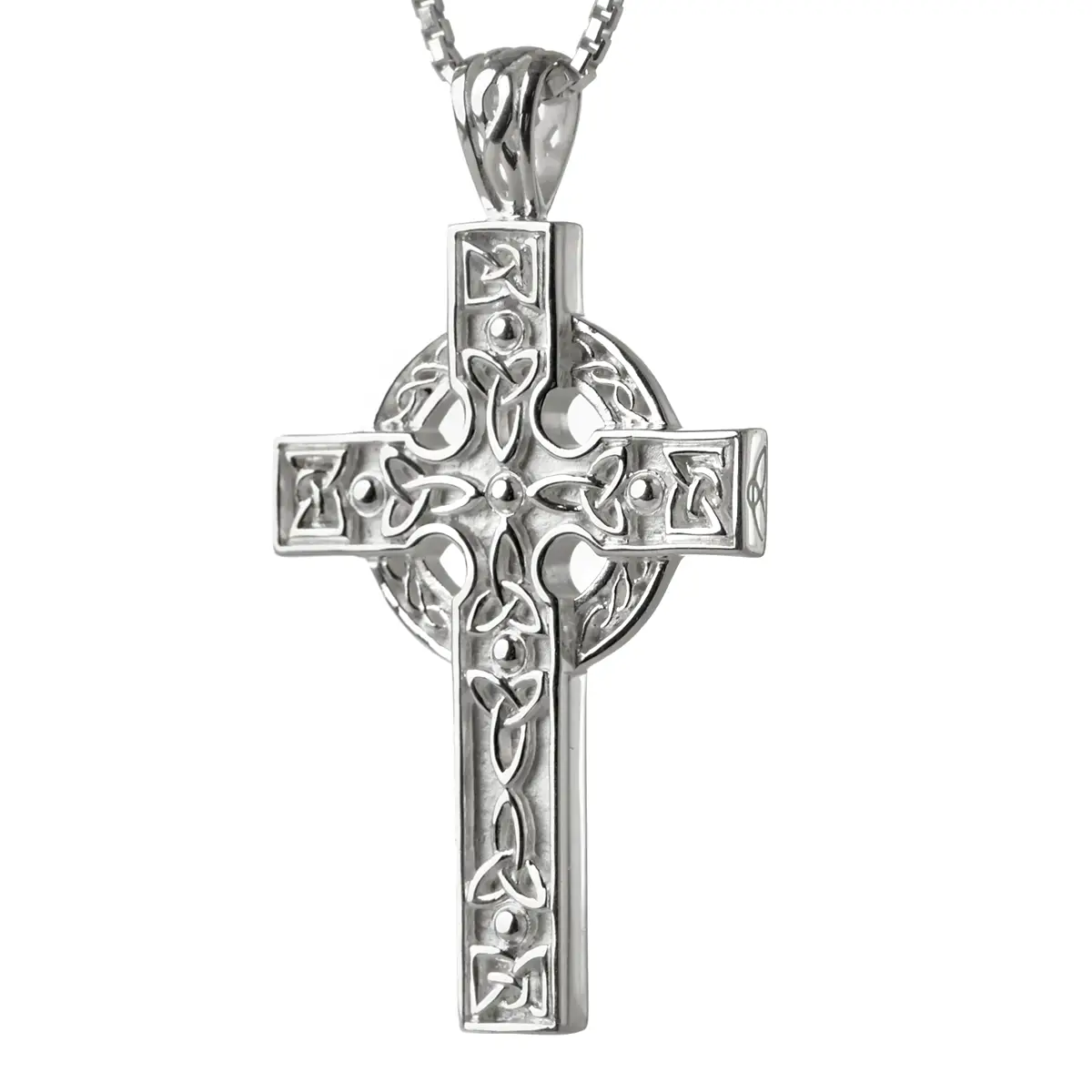 Great Celtic Cross - großes keltisches Kreuz aus Sterling Silber - Made in Ireland