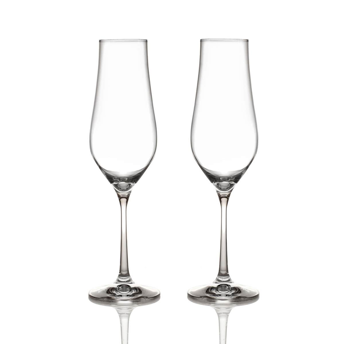 Classic Collection - 2x Champagnerflöte / Sektglas -  handgefertigt aus Kristallglas
