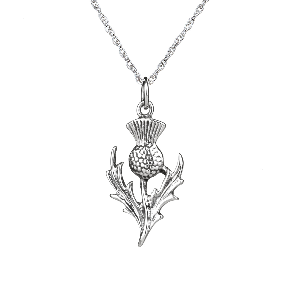 kette-anhaenger-schottisch-distel-thistle-silber-002 Schottische Distel Kette aus Sterling Silber - The Scottish Thistle