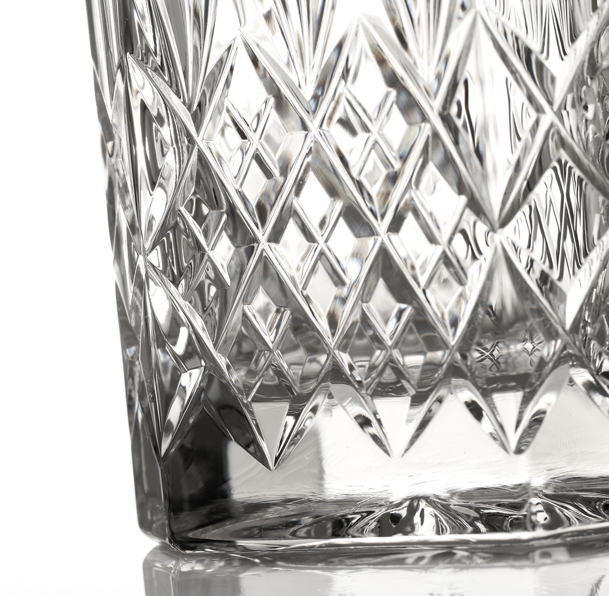Edinburgh - handgefertigte  Kristallglas Whisky Karaffe mit Diamantschliff