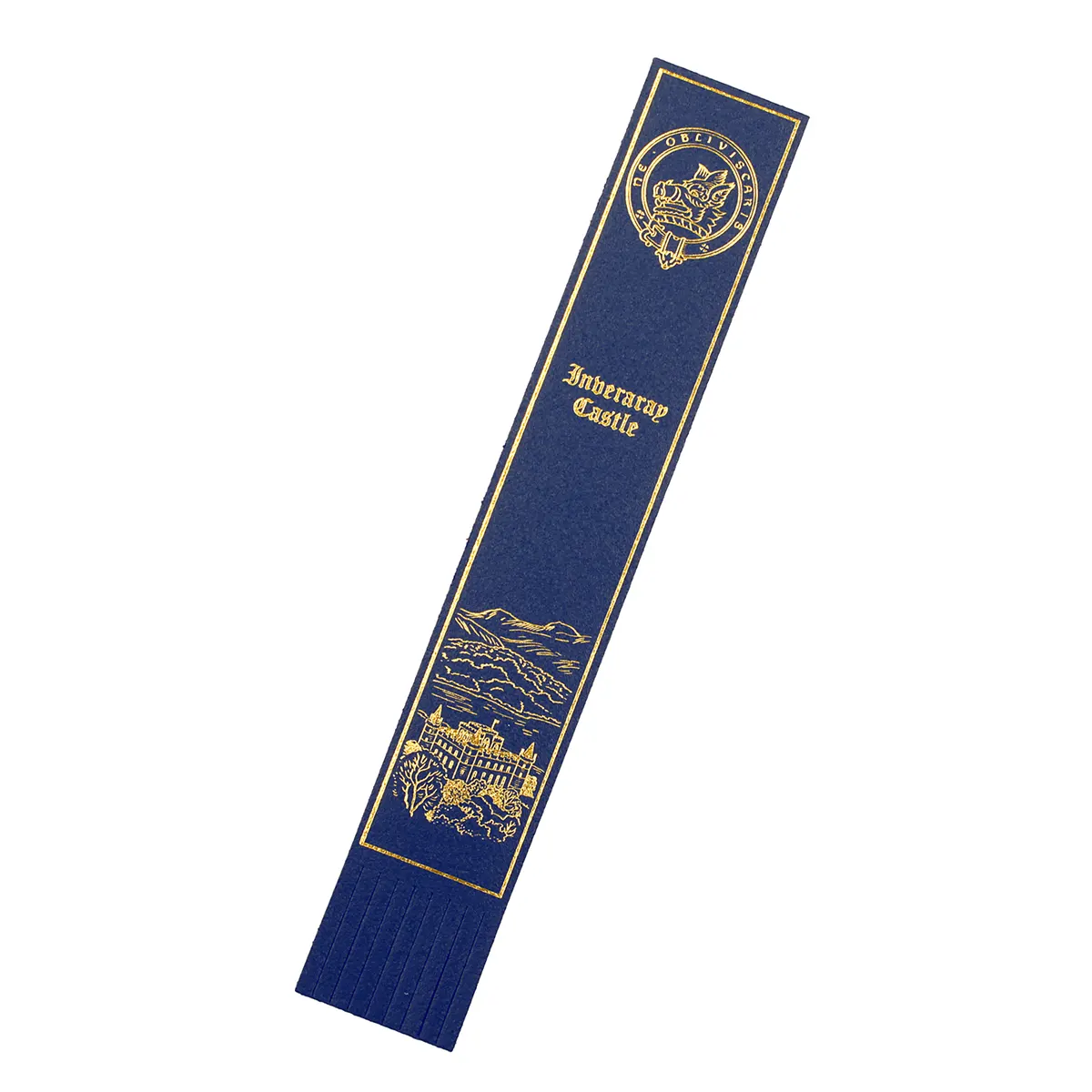 Lesezeichen-Leder-Schottland-Inveraray-Made-in-Scotland-003 Inveraray - Lesezeichen aus Leder in Blau - Made in Scotland