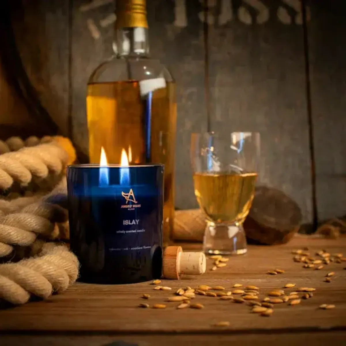 Islay - Angels' Share Whisky Duftkerze im Glas
