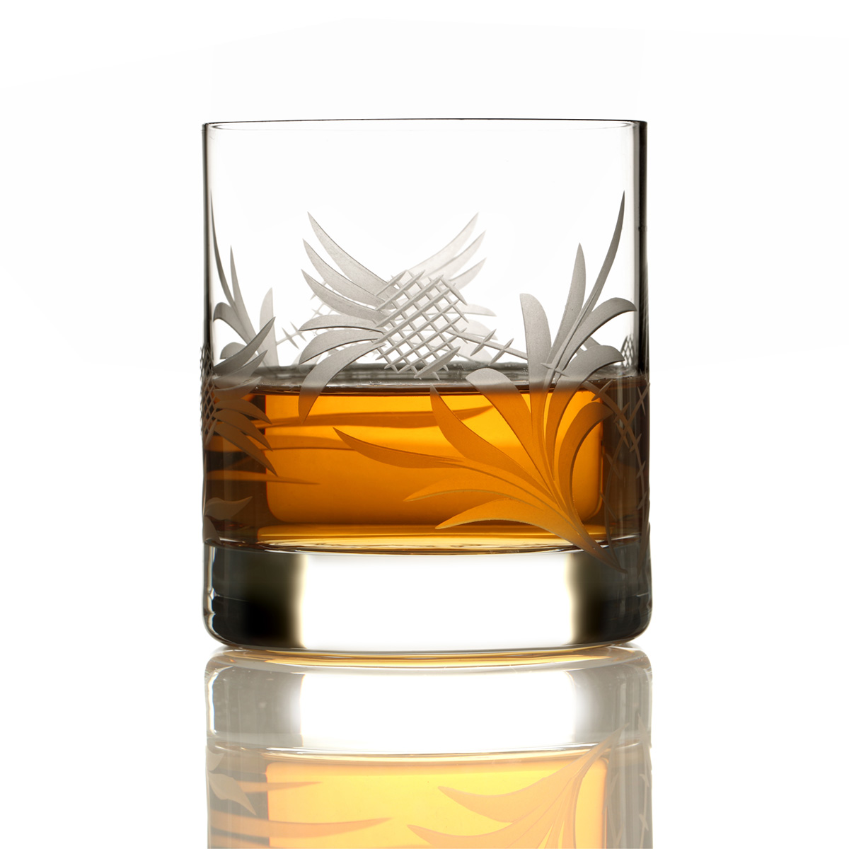 dram-tumbler-whisky-kristall-glas-distel-thistle-0116QbM0b4PJGE5a Flower of Scotland - Geschenkset - 4 x Kristall Whisky Glas mit gravierten Disteln