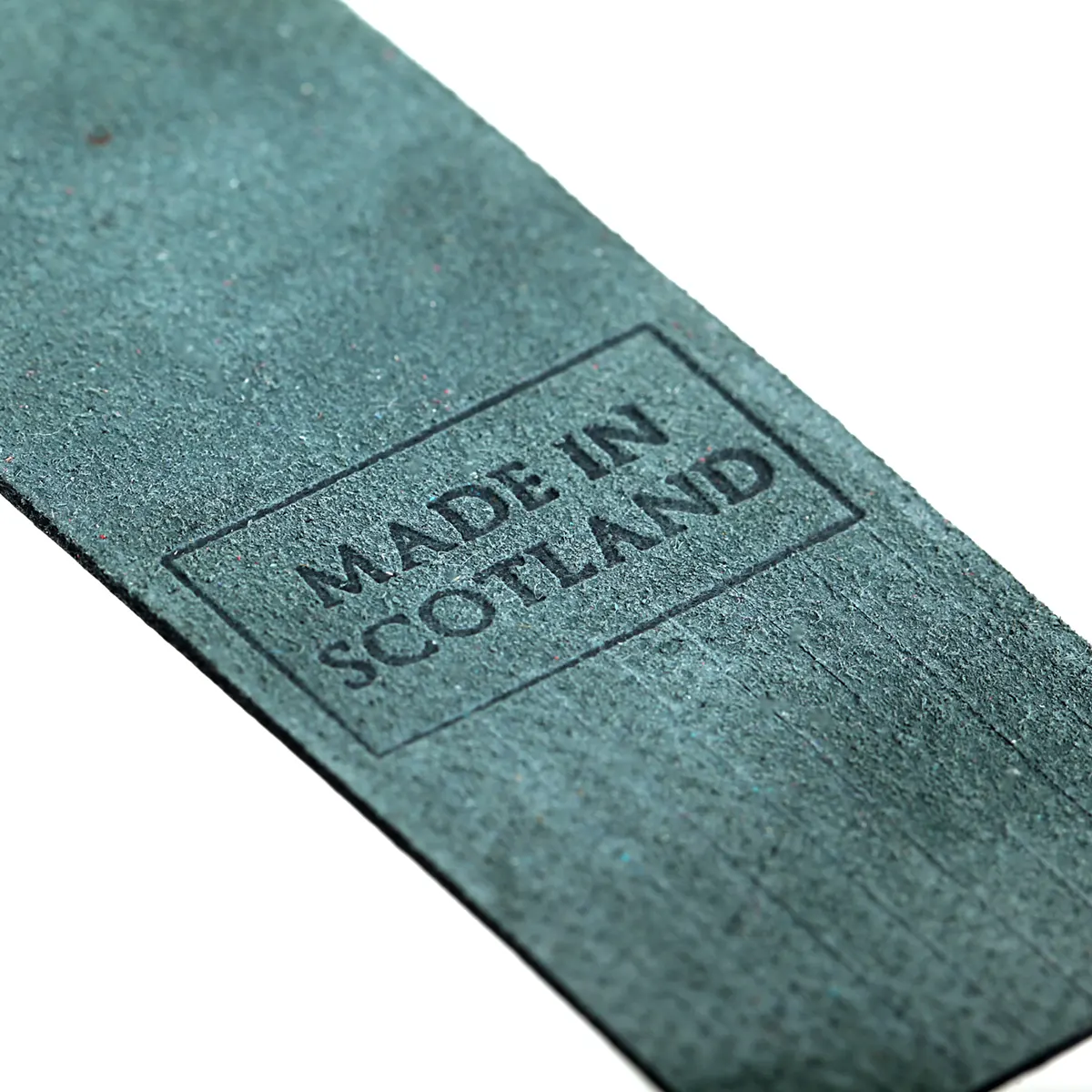 Lesezeichen-Leder-Schottland-Made-in-Scotland-006 Glasgow - Lesezeichen aus Leder in Grün - Made in Scotland