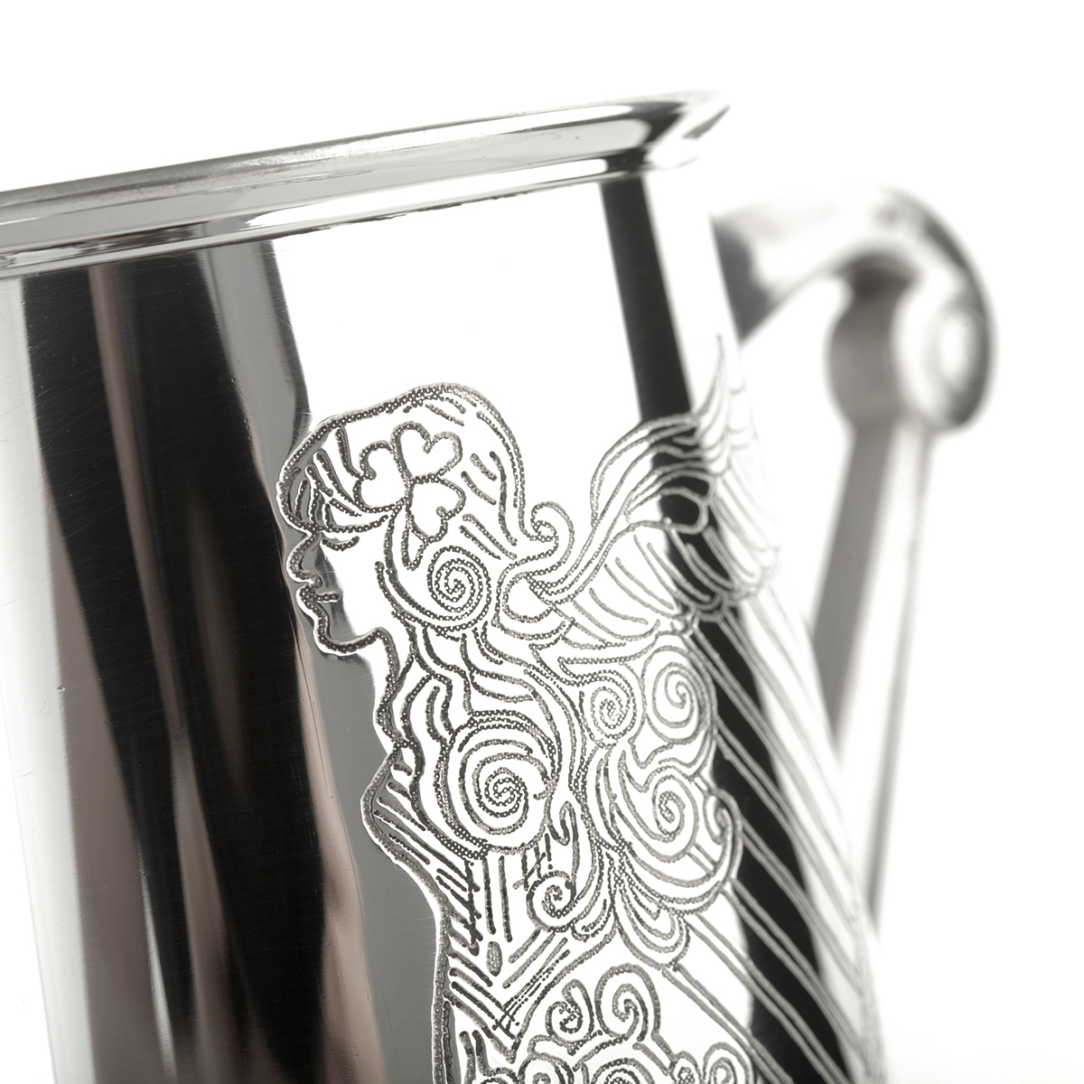 bierkrug-zinnkrug-pint-england-harfe-keltisch-002 Celtic Harp -1 Pint Bierkrug / Zinnkrug - keltische / irische harfe