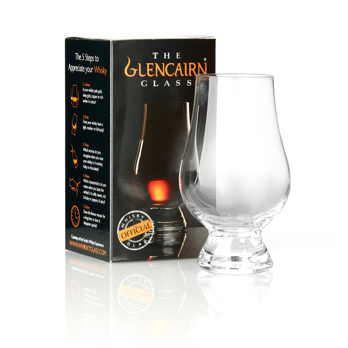 glencairn-whisky-tasting-glas-005JNFsVsR7Ctsix Original Glencairn Whisky Glas mit passender Wasser Pipette - Kristallglas made in Scotland