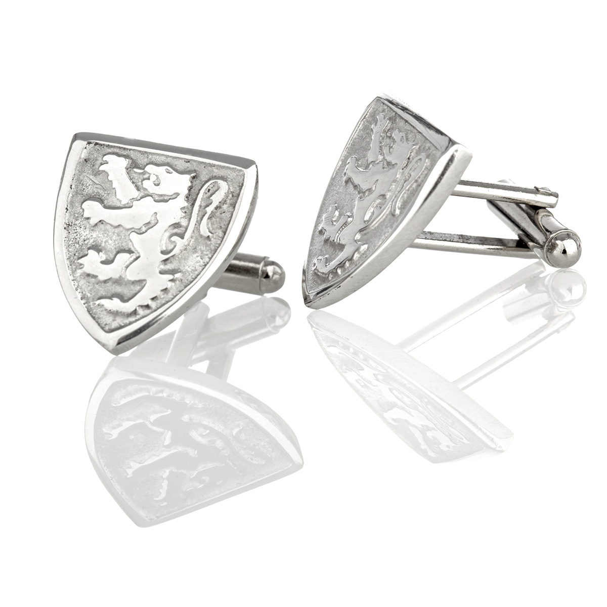 keltisch-schottisch-manschettenknopf-cufflink-012558be2b432350 Lion Rampant - schottischer Löwe - Edle Manschettenknöpfe aus Schottland