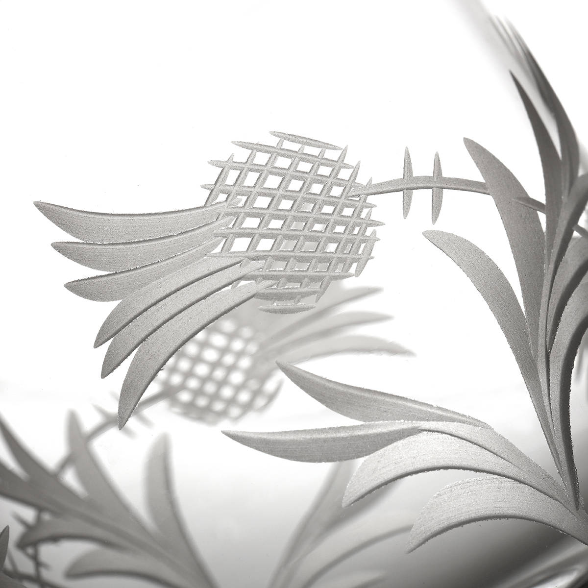 whisky-glas-crystal-kristall-schotland-distel-002 Flower of Scotland Barrel Tumbler - Kristall Whiskyglas mit Distelschliff aus Schottland