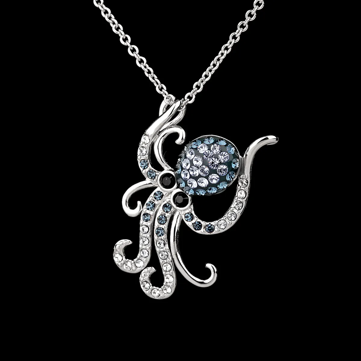 kette-anhaenger-oktopus-octopus-krake-silber-ocean-irland-003 Ocean Octopus - irische Oktopus Kette aus Sterling Silber & Swarovski® Kristall