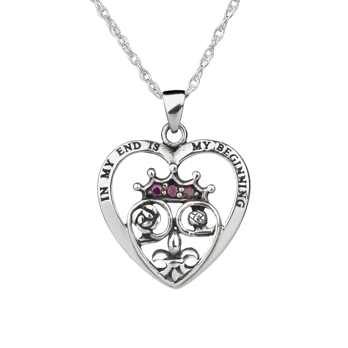 Mary Queen of Scots - Maria Stuart Kette aus Sterling Silber & Kristall