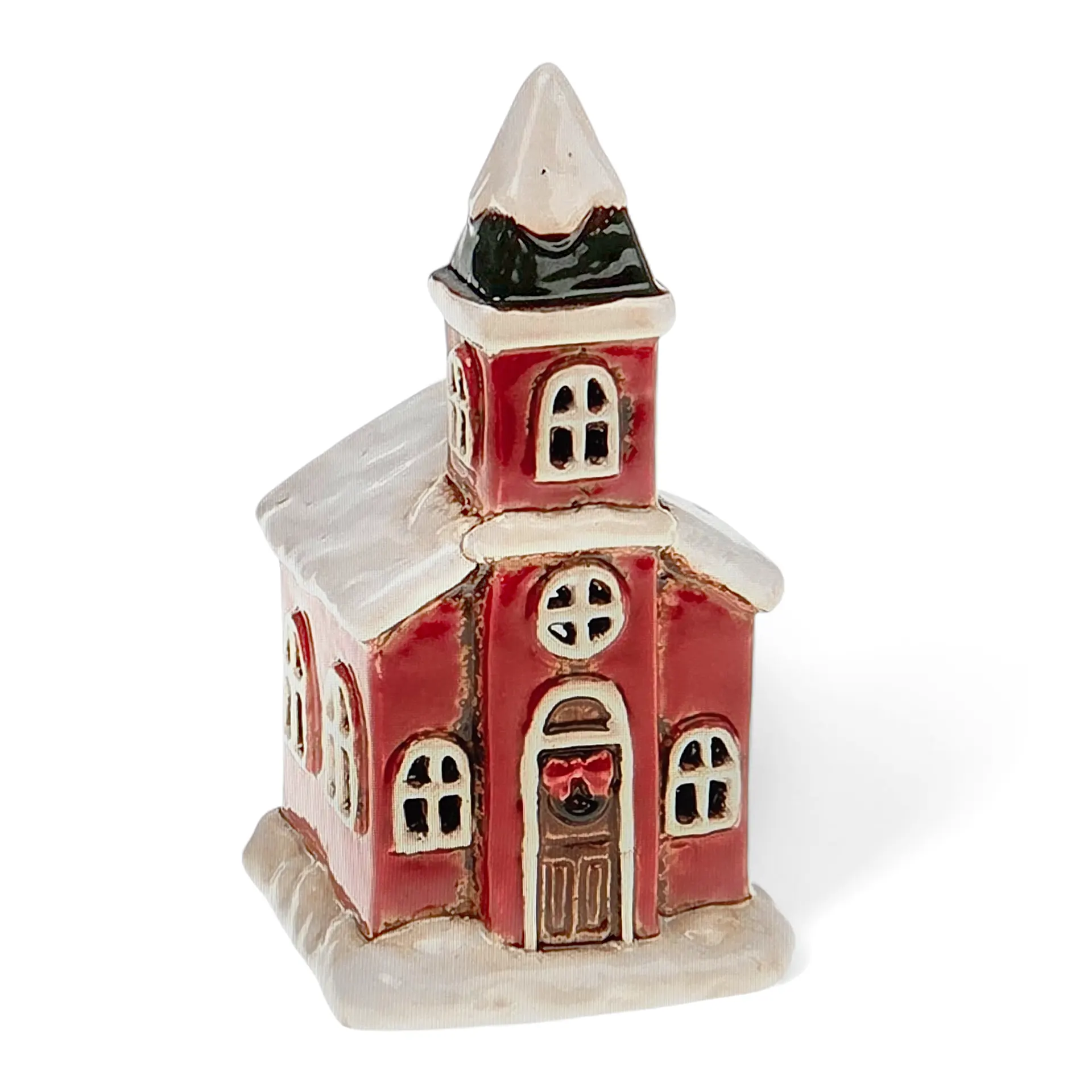 Village Pottery Teelichthalter Weihnachtskirche – handgefertigte Keramik-Deko im festlichen Stil Village Pottery Teelichthalter Weihnachtskirche – handgefertigte Keramik-Deko im festlichen Stil