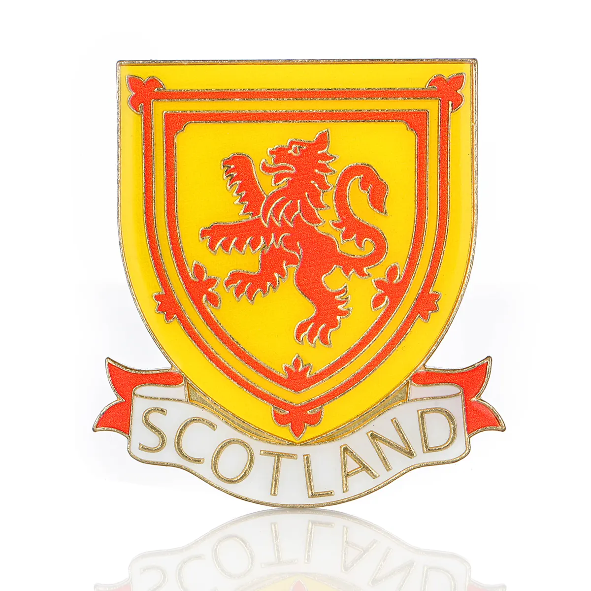 Lion Rampant Deko Magnet / Kühlschrankmagnet aus Schottland - Metall & Emaille Lion Rampant Deko Magnet / Kühlschrankmagnet aus Schottland - Metall & Emaille
