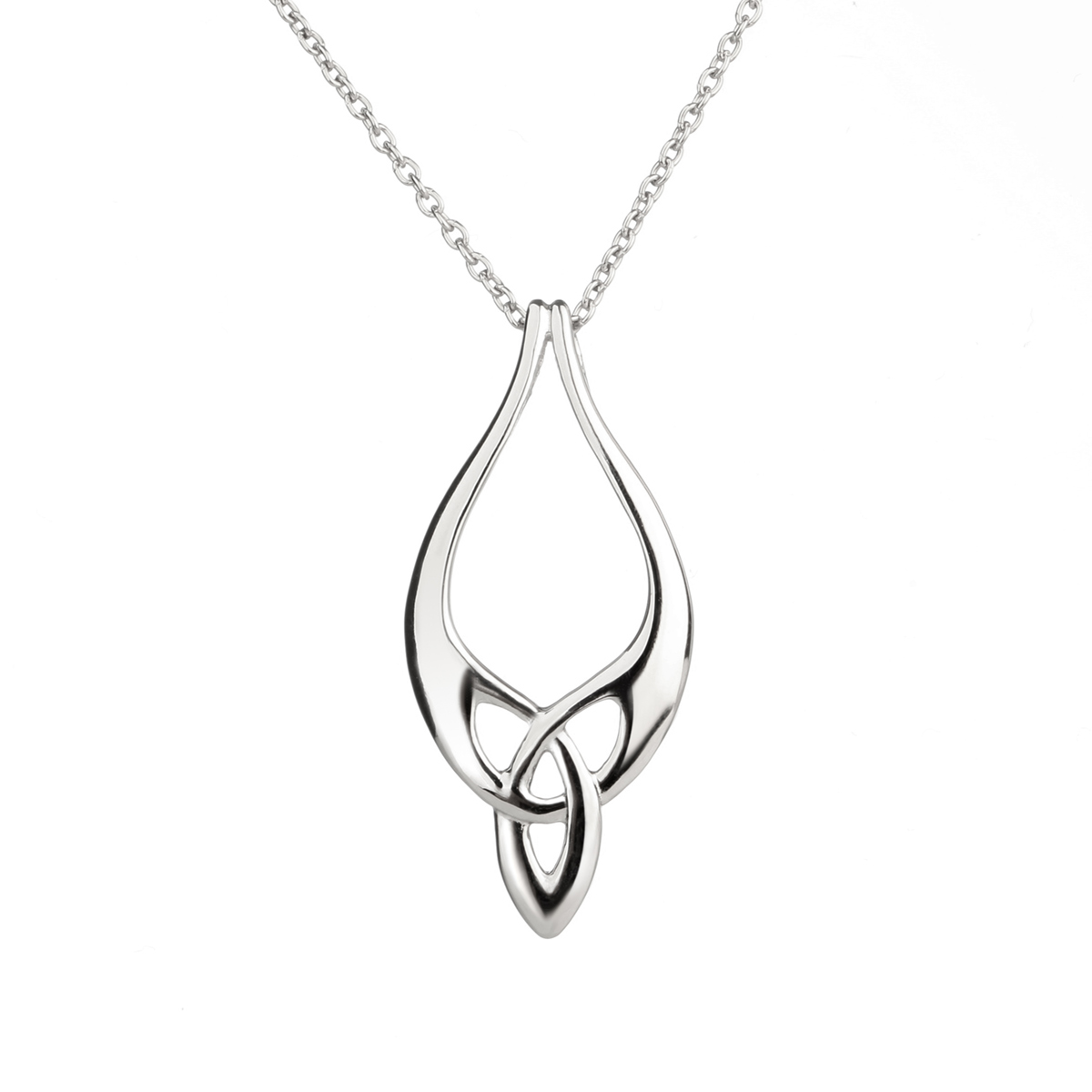 Nouveau Celtric Trinity Kette - Keltischer Anhänger - Sterling Silber aus Irland