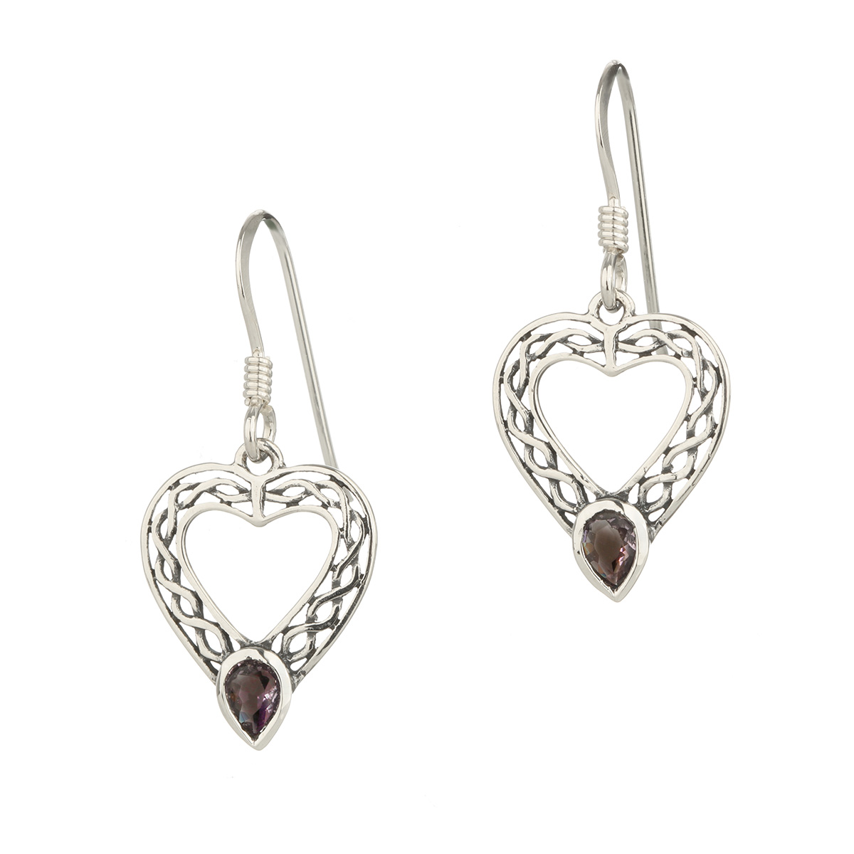 celtic-heart-keltische-Ohrhaenger-002 Celtic Heart Ohrhänger aus Sterling Silber