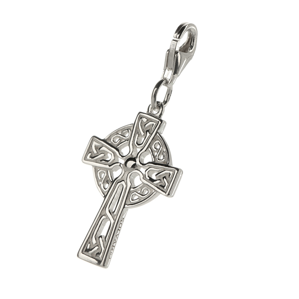 Celtic Cross - Keltisches Kreuz aus Irland als Charm aus Sterling Silber
