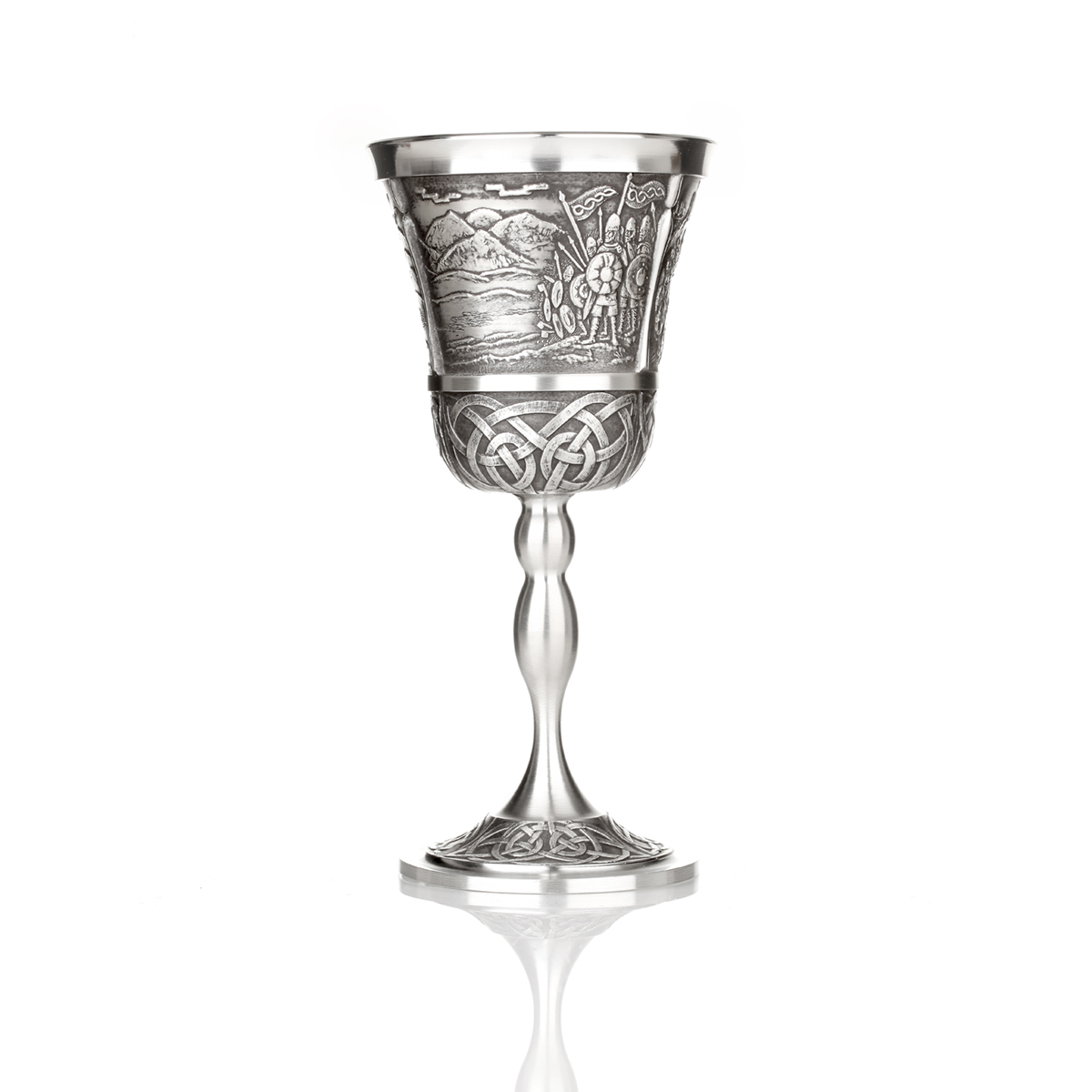 Weinkelch-zinn-keltisch-silber-mittelalter-irland-mythical-ireland-021 Mythical Ireland - Brian Boru - irischer Weinkelch - Zinn & keltische Motive