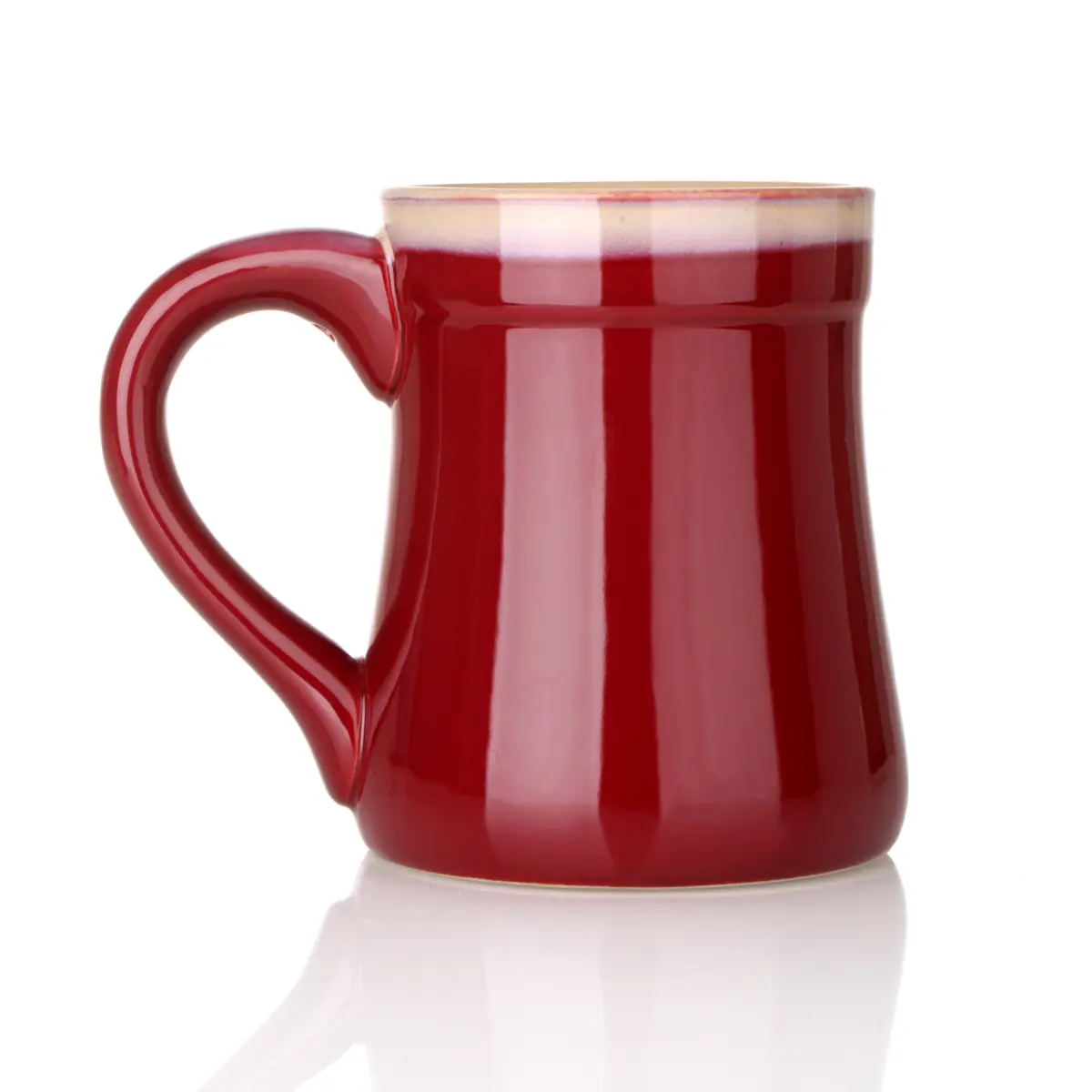 kaffee-becher-mug-tasse-schottland-scottish-thistle-distel-006 Scotland Thistle Stoneware Mug - Schottische Distel Kaffeecher - Rot