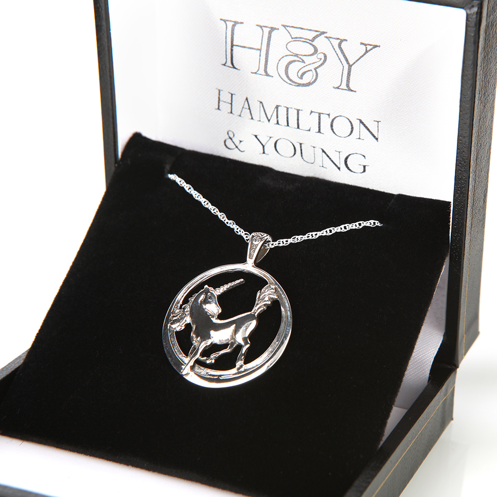 einhorn-unicorn-kette-pendant-sterling-silber-001 Celtic Unicorn - schottische Einhorn als Kette aus Sterling Silber