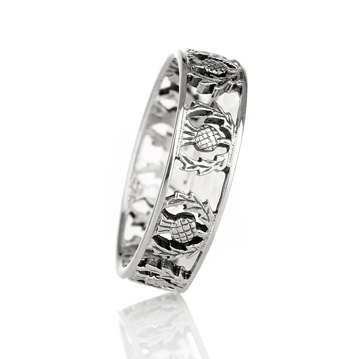 ring-schottland-outlander-keltisch-scottish-thistle-silber-006 Scottish Thistle Ring - Sterling Silber mit schottischen Disteln