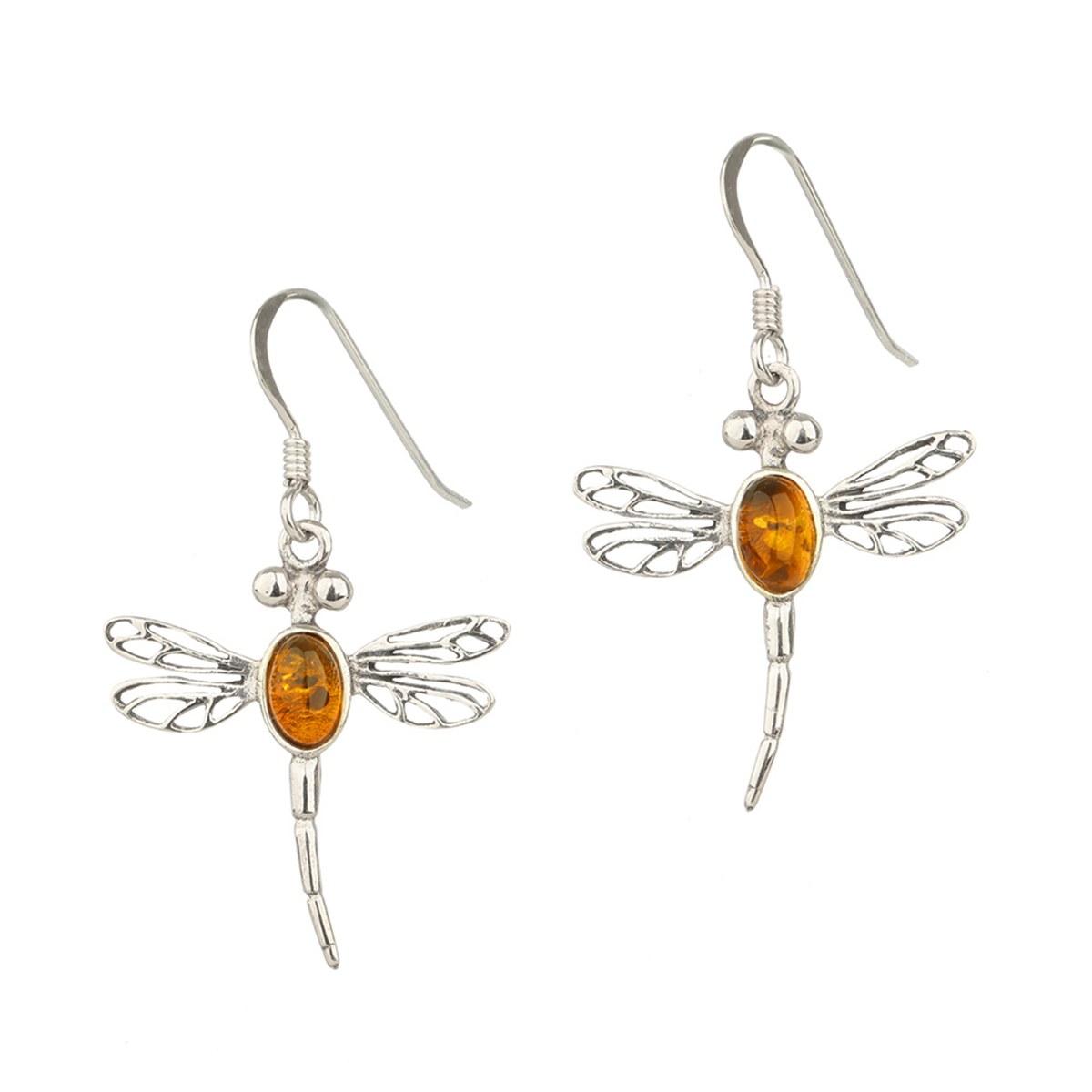 ohrhaenger-ohrringe-silber-bernstein-outlander-libelle-002 Dragonfly in Amber Ohrhänger - Outlander Libellen aus Silber & Bernstein