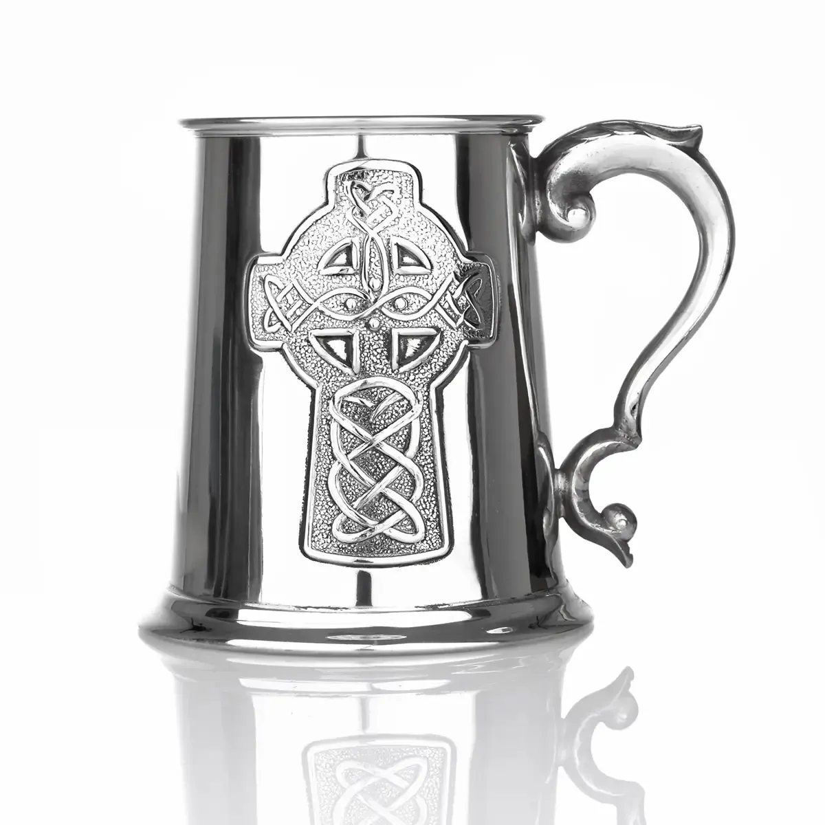 bier-krug-mittelalter-zinn-silber-keltisch-kreuz-pint-0039Zi4dWBlwBD1E Medieval Celtic Cross Tankard - keltischer 1 Pint Mittelalter Bierkrug aus England