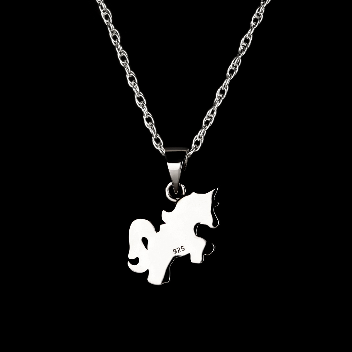 kette-anhaenger-einhorn-little-unicorn-kinder-silber-003 Kiddies Unicorn - süße Einhorn Kette für Kinder aus Sterling Silber & Emaille