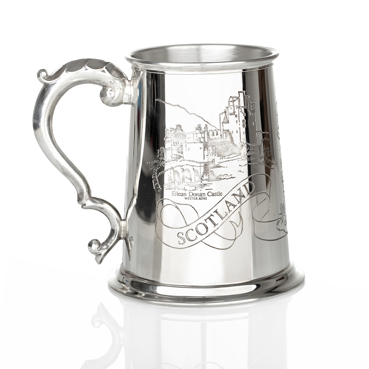 bierkrug-zinnkrug-pint-schottland-edinburgh-piper-002 Scotland Tankard  - 1 Pint Bierkrug / Zinnkrug mit schottischen Motiven