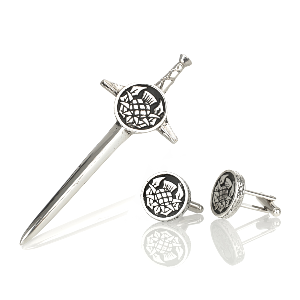 kiltpin-cufflink-set-keltisch-schottland-003aT8YMaLMeYgdDU Schottische Distel Kiltpin & Manschettenknöpfe Set - handgefertigt in Schottland