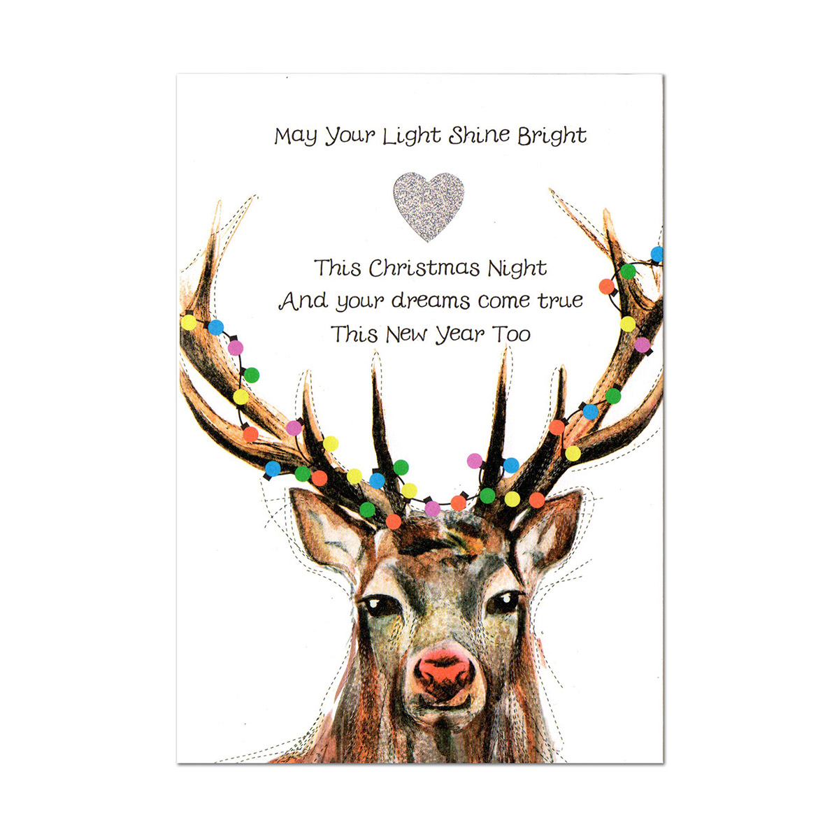 Christmas Stag - Wee Wishes Weihnachtskarte aus Schottland