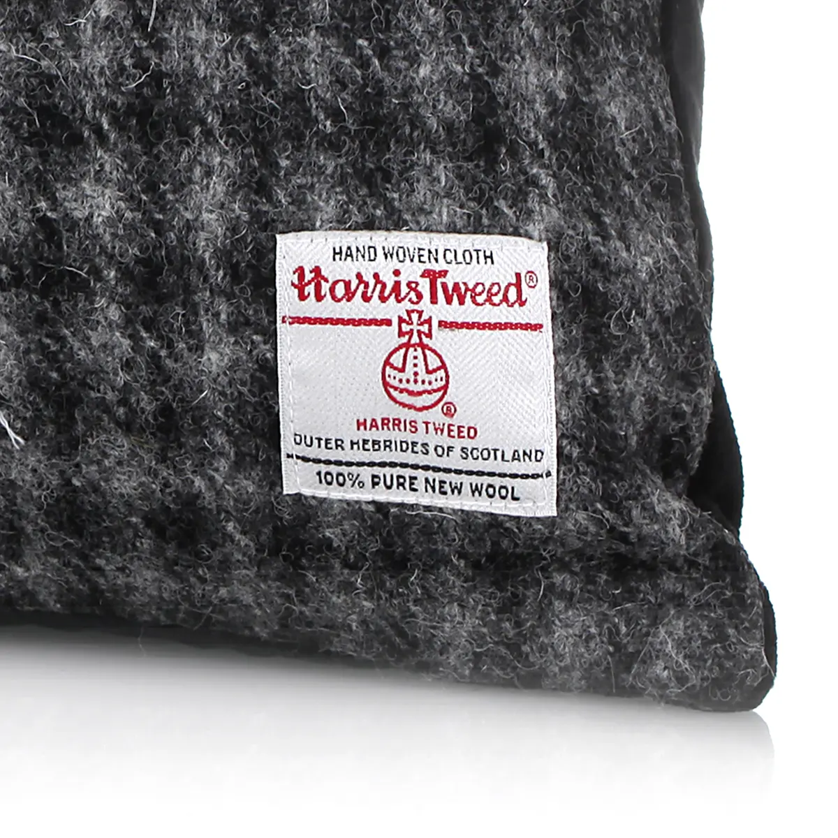Harris Tweed Kissen aus Schottland - Dogtooth / Hahnentritt-Muster - 25 x 45 cm