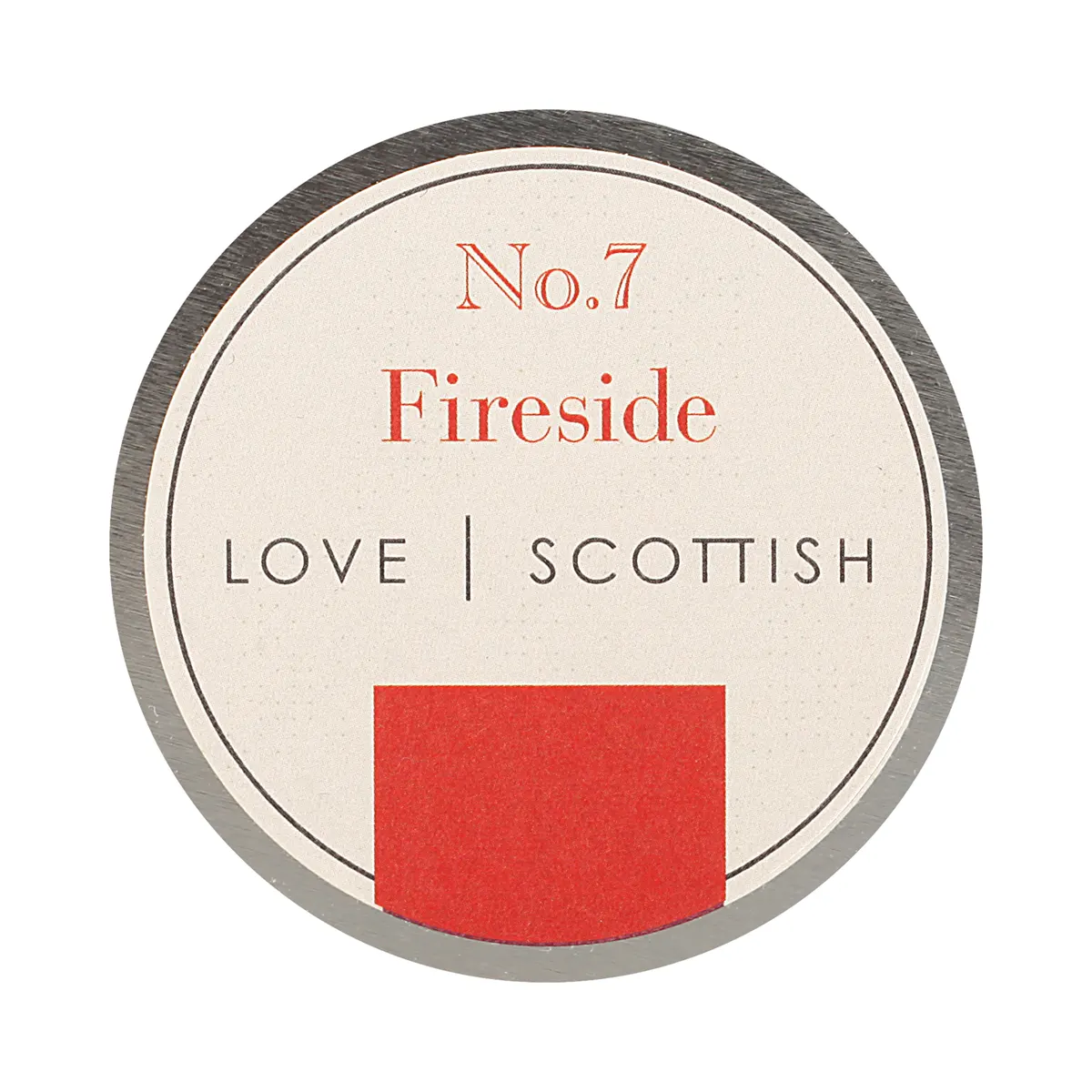 Love Scottish Travel Tin - Fireside - handgefertigte Duftkerze aus Kokoswachs