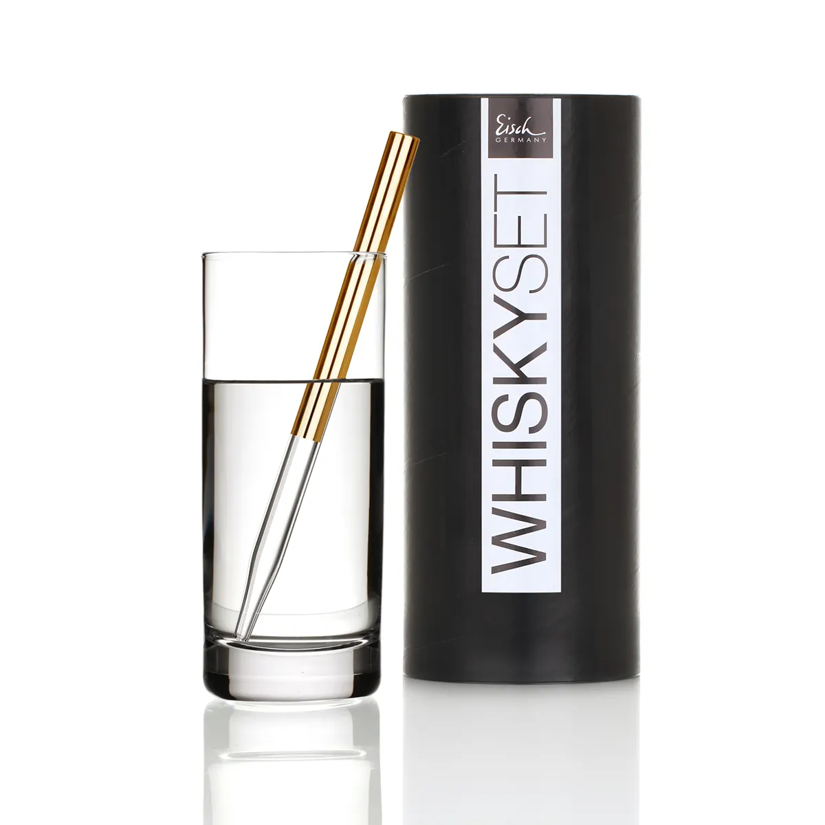 Whisky-pipette-Set-eisch-gentleman-glas-gold-001V1LWBhYY54Rg4 Eisch Whisky Tasting Set - Kristallglas mit Gold Pipette & Wasserglas in Geschenkröhre