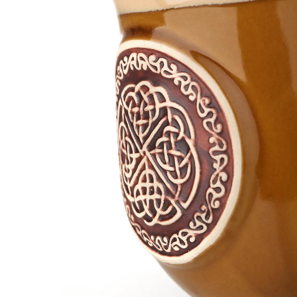 Celtic Circle Stoneware Mug - keltischer Keramik Becher aus Schottland