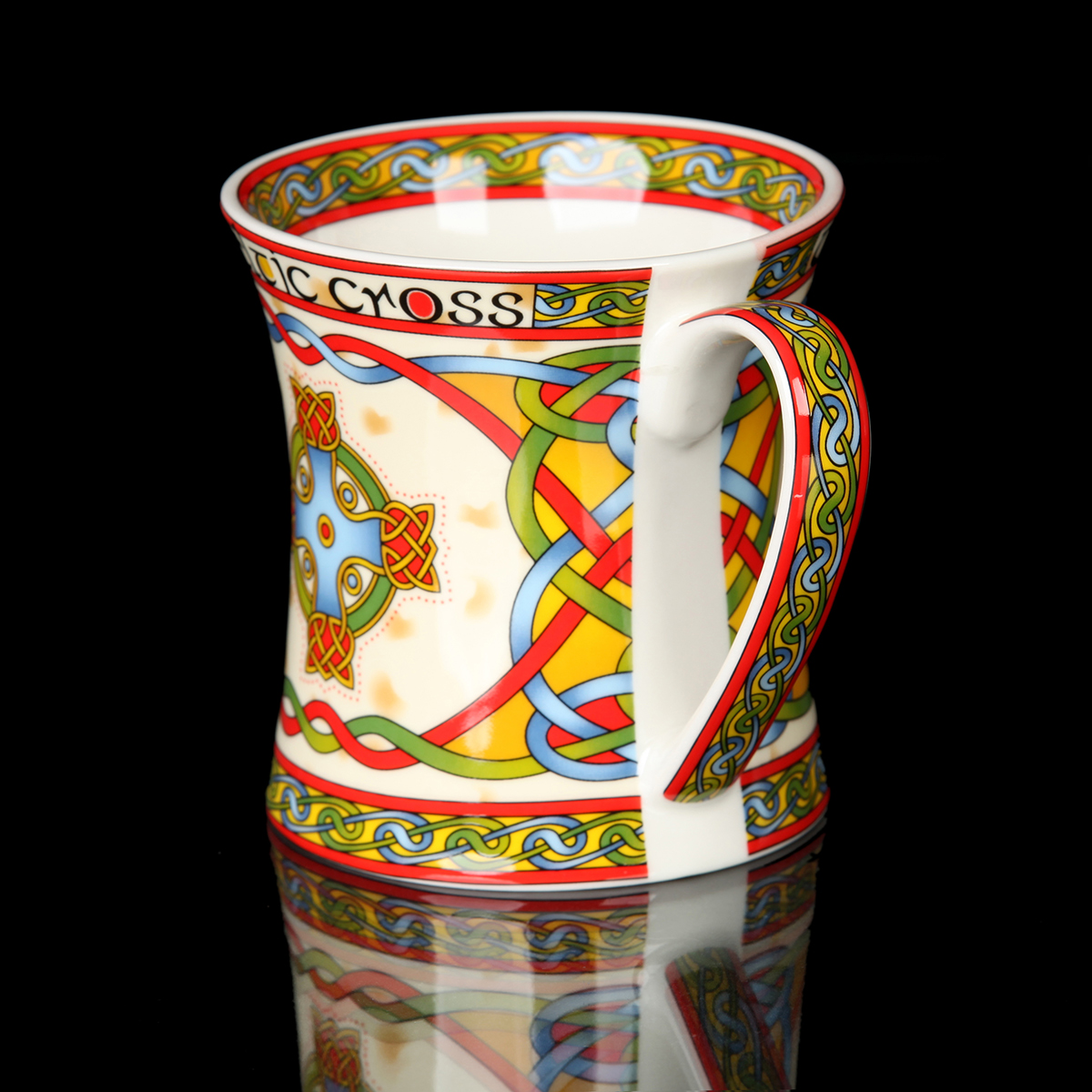 Kaffeebecher-Mug-Irland-cross-keltisches-kreuz-007WuxcJb5oCBNUa Celtic Cross Mug - Kaffeebecher aus Irland mit keltischem Kreuz & Ornamenten