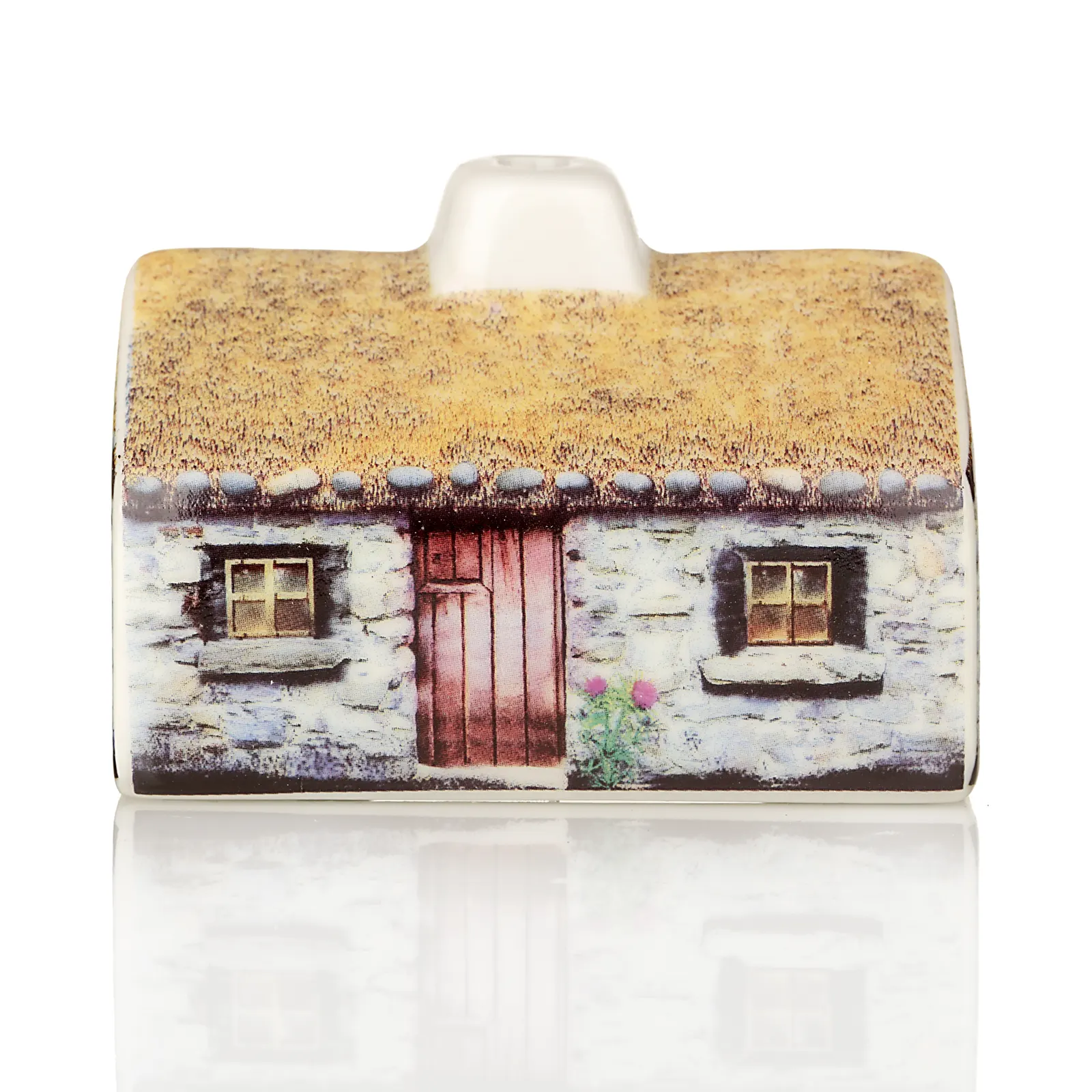 Scottish Highland Croft Torfduft-Set - Cottage aus Keramik mit Steinbrenner und Torfsoden