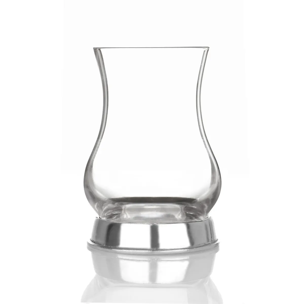 Plain Pewter Whisky Tasting Glas - Handgefertigtes Whiskyglas mit Zinn-Basis