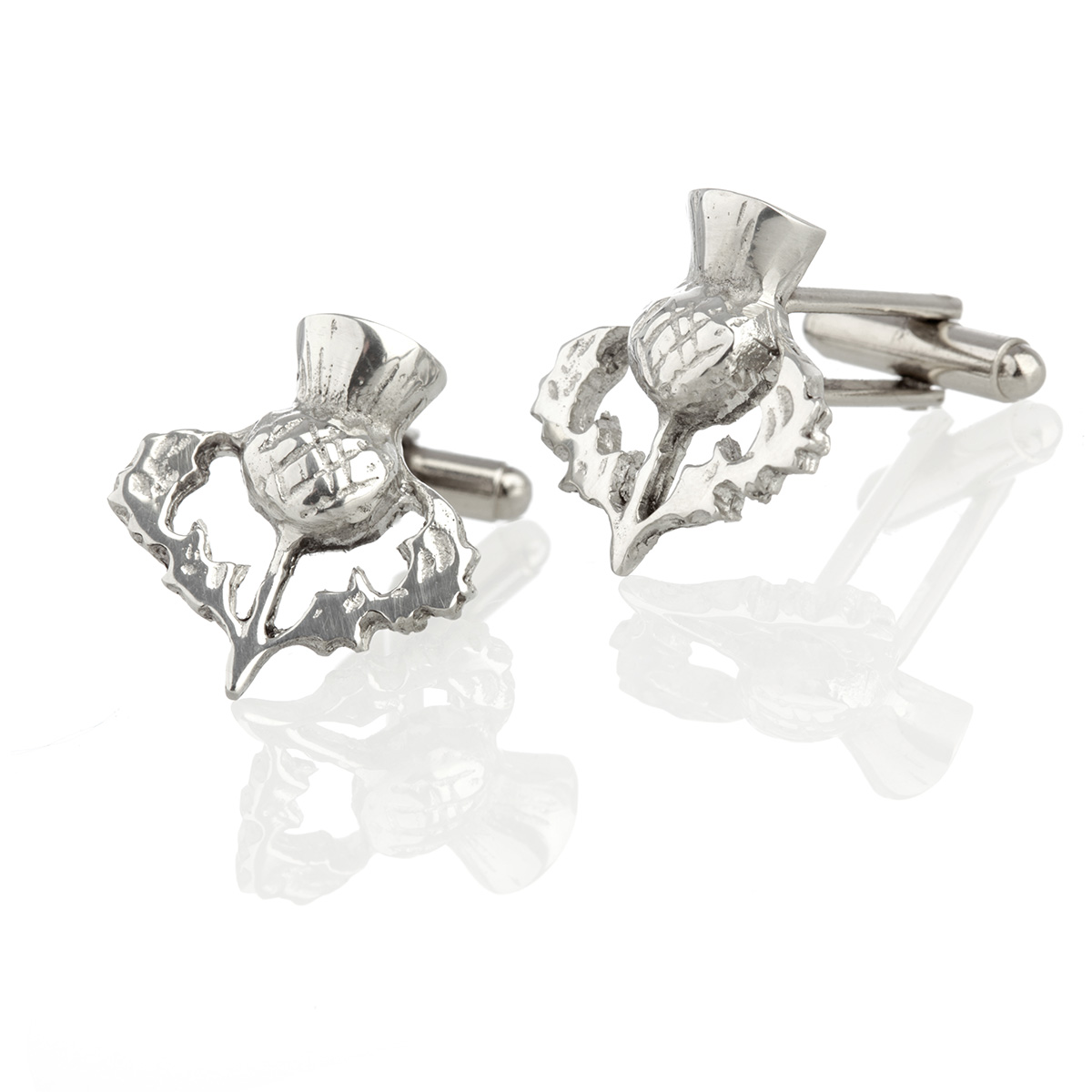 keltisch-schottisch-manschettenknopf-cufflink-010 Schottische Distel - Handgefertigte Manschettenknöpfe aus Schottland