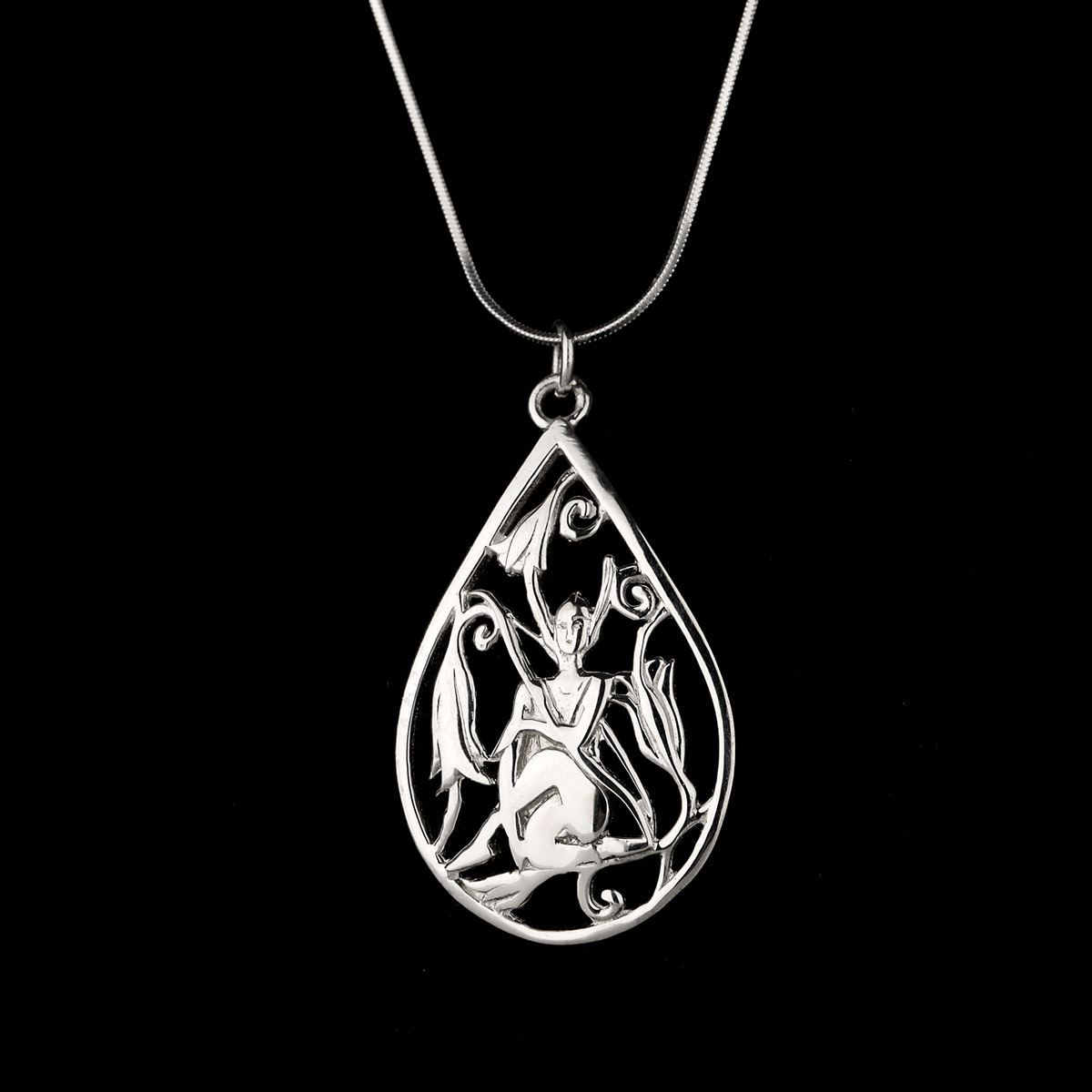 kette-anhaenger-wikinger-freija-silber-shetland-003 Freyja Pedant - Handgefertigter Anhänger Made in Shetland