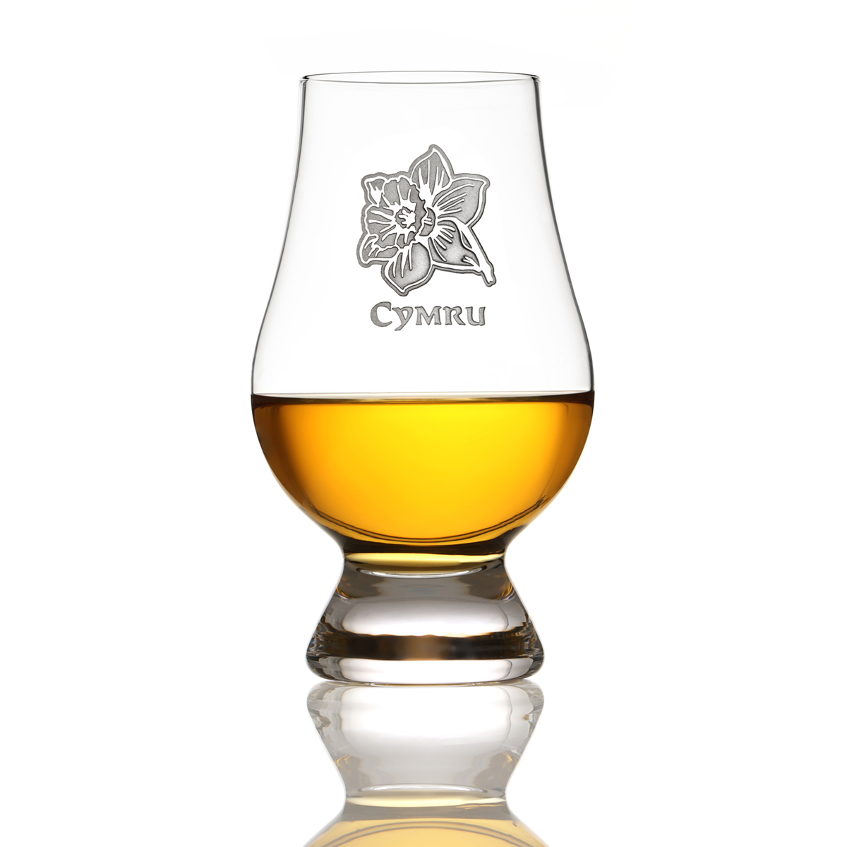 Glencairn-Whisky-Tasting-glas-wales-cymru-001 Glencairn Whisky Tasting Glas mit Gravur 'Cymru' (Wales) & walisische Narzisse