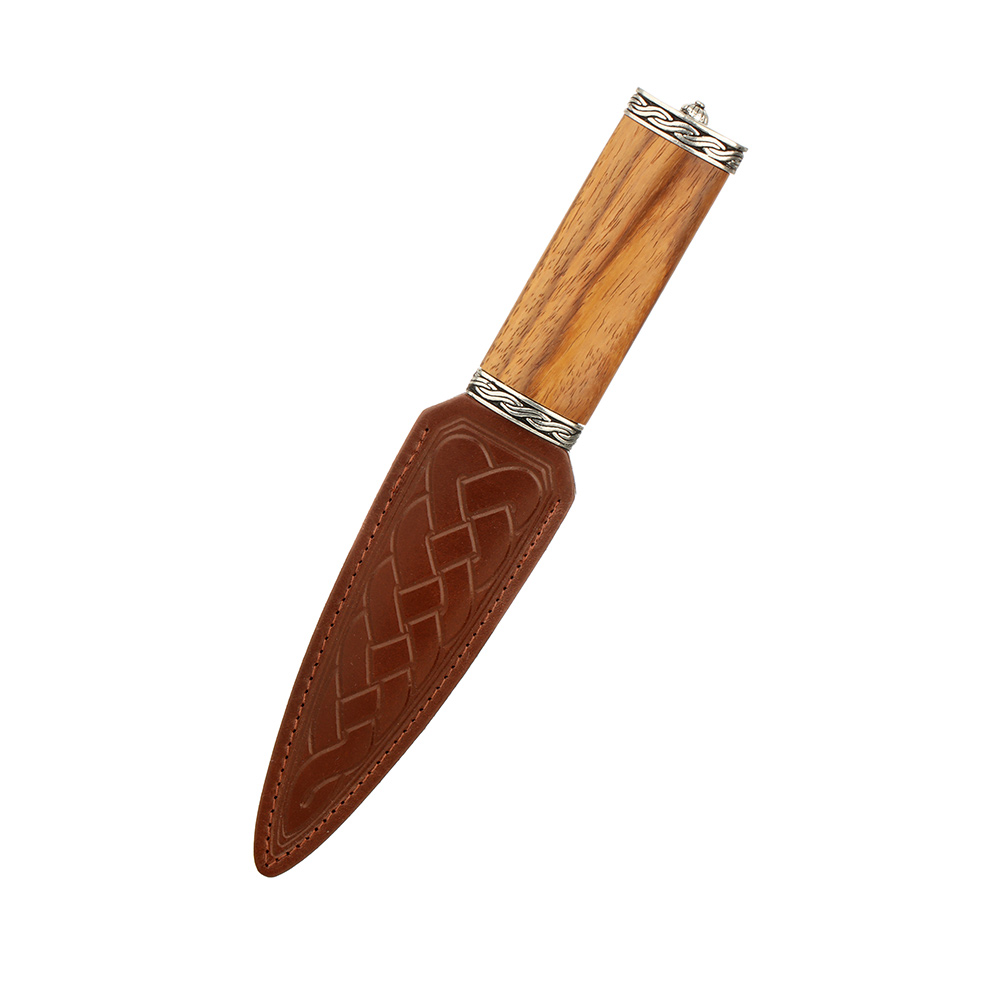 Torridon-Rosewood-Celtic-Sgian-Dubh-00258d65871c2c11 Rosewood Highland Sgian Dubh aus Schottland mit Lederscheide - Palisander & Zinn