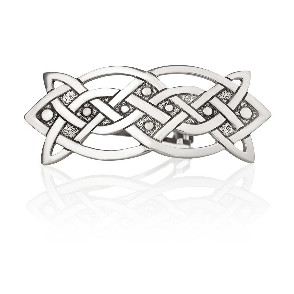 Haarspange-keltisch-silber-england-celtic-004 Infinite Celtic Knot Haarspange – Handgefertigt in England