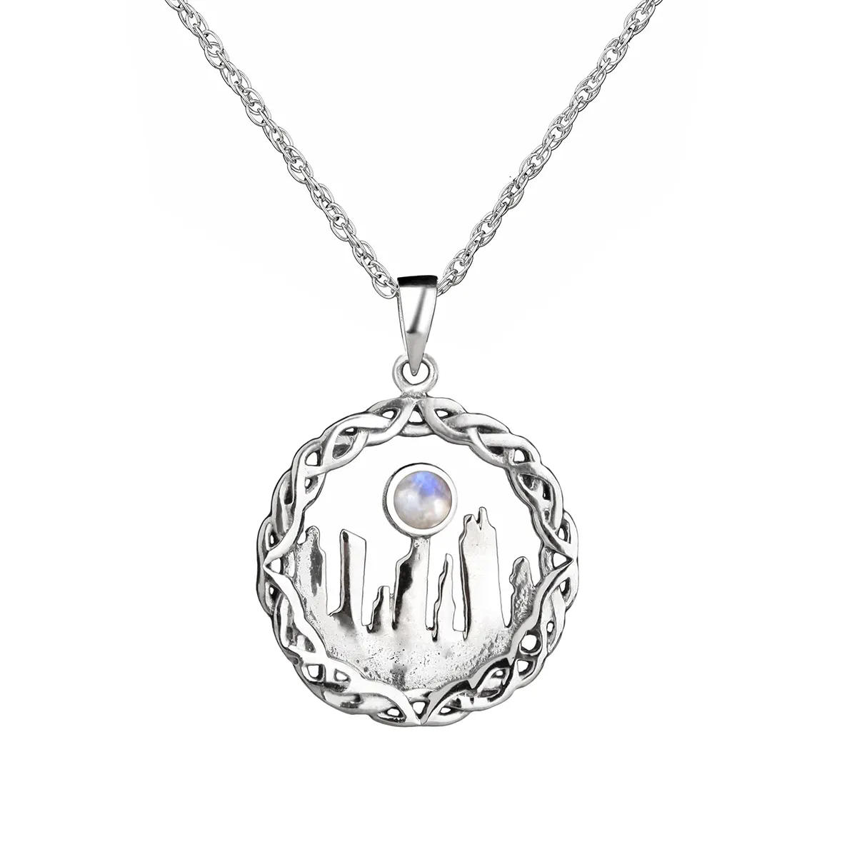 kette-anhaenger-craigh-na-dun-outlander-schottland-001 Craigh Na Dun - schottische Outlander Kette aus Sterling Silber & Mondstein