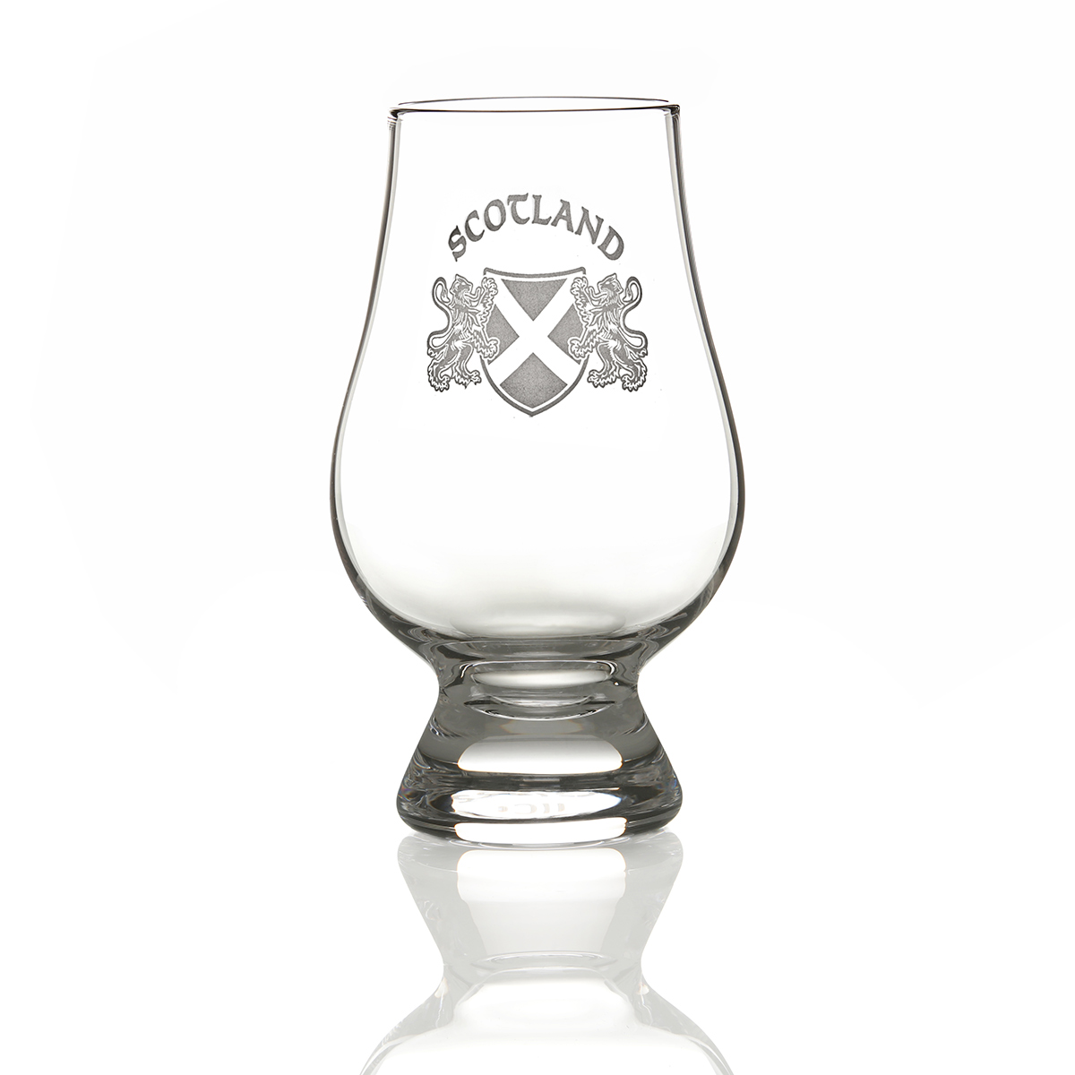 glencairn-whisky-tasting-glas-loewe-flagge-schottland-001 Glencairn Whisky Tasting Glas mit Gravur 'Scotland' - Schottische Flagge & Löwen