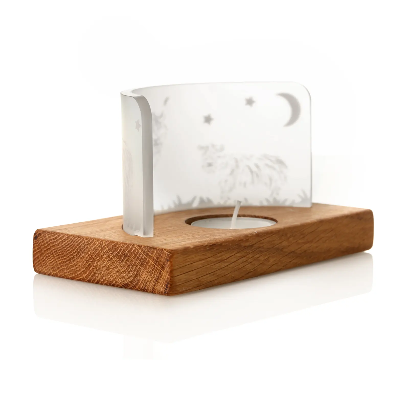 Coo Family - Highland Cow Teelichthalter aus recyceltem Whiskyfass Coo Family - Highland Cow Teelichthalter aus recyceltem Whiskyfass